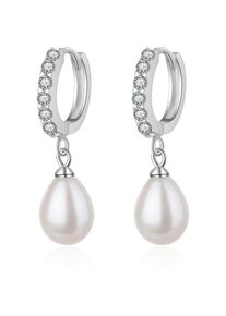 Perlenohrringe AILORIA "Ohrringe MAHO", silber, Ohrringe, Damen, Silber 925 (Sterlingsilber), Perlenohrringe