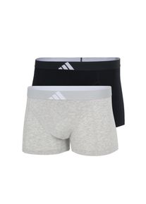 Trunk adidas Sportswear "Active Flex Cotton Body", Herren, Gr. XL, 900, schwarz, Single Jersey, Obermaterial: 95% Baumwolle, 5% Elasthan, k&ouml;rpernah, Unterhosen Trunk, elastischer Logo-Bund, ohne Eingriff, sportliches Design