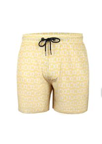 Badeshorts YEAZ "Badeshorts SEASHEY", Herren, Gr. M, US, gelb, Obermaterial: 97% Polyester PES. 3% Elasthan EL., Badehosen Badeshorts