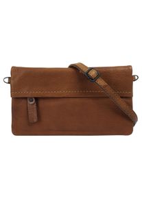 XZONE Geldb&ouml;rse X-ZONE, Damen, braun (cognac), Leder, unifarben, Kleinlederwaren Geldb&ouml;rse, echt Leder