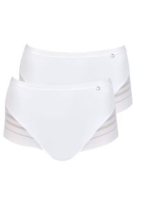 Taillenslip LISCA "2er Pack Damen Taillenslip Alegra", Damen, Gr. 46, wei&szlig;, Stoff, Obermaterial: 83% Polyamid PA. 17% Elasthan EL., Unterhosen Taillenslip