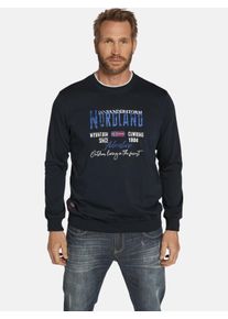 Sweatshirt Jan Vanderstorm "Doppelpack Sweatshirt BOTU", Herren, Gr. XL, blau (petrol dunkelblau), Obermaterial: 100% Baumwolle CO., Sweatshirts Sweatshirt