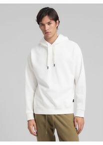 Kapuzensweatshirt Replay, Herren, Gr. S, wei&szlig; (natural wei&szlig;), Sweatware, Obermaterial: 80% Baumwolle, 20% Polyester, unifarben, regular fit normal, Rundhals, angesetztes B&uuml;ndchen, Sweatshirts Kapuzensweatshirt