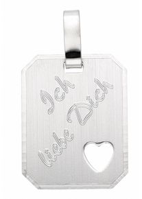 Adelia&acute;s Kettenanh&auml;nger ADELIA&acute;S "925 Silber Gravurplatte Anh&auml;nger", silber, Schmuckanh&auml;nger, Damen, Silber 925 (Sterlingsilber), Kettenanh&auml;nger