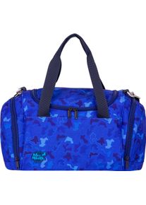 Sporttasche McNeill "Puzzle", M&auml;dchen, Gr. B/H/T: 45cm x 27cm x 26cm, blau (puzzle), Polyester, Taschen Sporttasche, f&uuml;r Schule, Sport und Freizeit