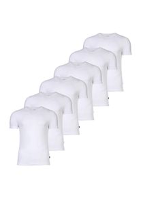 JOOP! T-Shirt JOOP "T-Shirt Everyday 6er Pack", Damen, Gr. S, wei&szlig;, Obermaterial: 95% Baumwolle CO. 5% Elasthan EL., Shirts T-Shirt