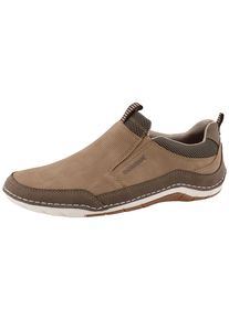 Slipper Romika, Herren, Gr. 40, beige (sand, braun), Lederimitat, Textil, Schuhe Slipper, Halbschuh, Schlupfschuh, Herrensneaker mit Wechselfu&szlig;bett