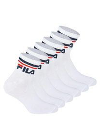 Kurzsocken Fila "Socken 6er Pack", Damen, Gr. 39-42, wei&szlig;, Obermaterial: 80% Baumwolle CO. 18% Polyester PES. 2% Elasthan EL., Socken Kurzsocken