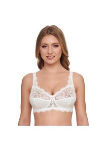 B&uuml;gelloser BH SuSa "Latina", Damen, Gr. 110, Cup E, beige (ivory e), Spitze, Obermaterial: 77% Polyamid, 15% Baumwolle, 8% Elasthan, unifarben, BHs B&uuml;gelloser BH, gen&auml;hte Cups, Spitze, elastisch, feminin
