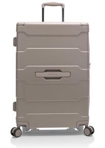 Hartschalen-Trolley Heys "ReNew, verschiedene Gr&ouml;&szlig;en und Farben", Damen, Gr. B/H/T: 43cm x 65,5cm x 27,7cm 81 l, beige (atmosphere), Kunststoff, clean, matt, Basic, Koffer Hartschalen-Trolley, herausnehmbares Innenfutter Volumenerweiterung 5 Jahre Garantie