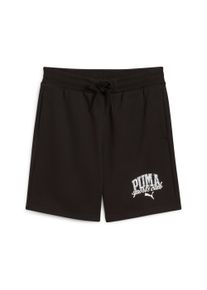Trainingsshorts Puma "CLASS SHORTS TR B", Jungen, Gr. 164, N-Gr, schwarz (Puma schwarz), Sweatware, Obermaterial: 68% Baumwolle, 32% Polyester, bedruckt, regular fit kniefrei, Hosen Trainingsshorts, sportlicher Stil, f&uuml;r Jugendliche, mit Print-Applikationen