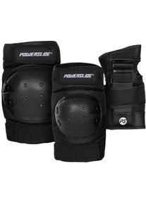 Protektoren-Set Powerslide "Basic Kids Set" Gr. XXS, schwarz, Protektoren, Kinder, XXS, EVA, Nylon, Nylon Mesh, Polyethylen (PE), Protektoren-Set
