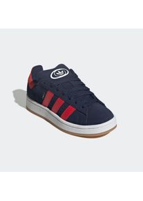 Sneaker adidas originals "CAMPUS 00S", M&auml;dchen, Gr. 37, wei&szlig; (night indigo, better scarlet, cloud wei&szlig;), Leder, Synthetik, Schuhe Sneaker, f&uuml;r Kinder und Jugendliche, mit Gummilaufsohle, mit Schn&uuml;rung