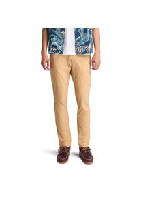 Chinohose Timberland, Herren, Gr. 34, L&auml;nge 32, beige (natur), Stoff, Obermaterial: 98% Baumwolle, 2% Elasthan, unifarben, Hosen Chinohose
