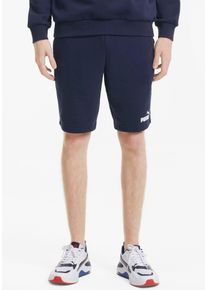 Sweatshorts Puma "ESS SHORTS 10", Herren, Gr. M, N-Gr, blau (peacoat), Sweatware, Obermaterial: 68% Baumwolle, 32% Polyester, unifarben, regular fit ca. Mitte Knie, Hosen Sweatshorts, f&uuml;r Alltag und Sport, aus Baumwollmix, mit Eingrifftaschen