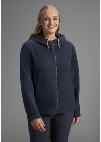 Fleecejacke Maier Sports "DA-FLEECEJACKE RACKA W", Damen, Gr. 48, graphite, Obermaterial: 100% Polyester, Jacken Fleecejacke, f&uuml;r Outdoor-Aktivit&auml;ten, aus Polyester, gerader Schnitt