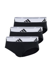 Slip adidas Sportswear "Active Flex Cotton", Herren, Gr. XXL, schwarz (006, schwarz), Single Jersey, Obermaterial: 95% Baumwolle, 5% Elasthan, unifarben mit Farbeinsatz, k&ouml;rpernah, Unterhosen Slip, elastisch, Logo-Bund, scheuerfreies Tragegef&uuml;hl, ohne Eingriff