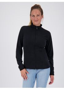 Fleecejacke DEPROC Active "DECORAH II WOMEN", Damen, Gr. 36/38 (M), schwarz, 100% Polyester, tailliert, gerader Abschluss, Jacken Fleecejacke, weiche Fleecejacke in traditioneller Optik