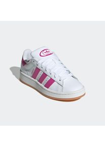 Sneaker adidas originals "CAMPUS 00S KIDS", Damen, Gr. 37, cloud wei&szlig;, semi lucid fuchsia, cloud wei&szlig;, Leder, Synthetik, Schuhe Sneaker, f&uuml;r Kinder & Jugendliche