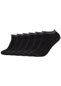 Socken Mustang "casual", Jungen, Gr. 43-46, schwarz, Baumwollmischung, uni und meliert, normal, Socken Socken, mit softem Materialmix
