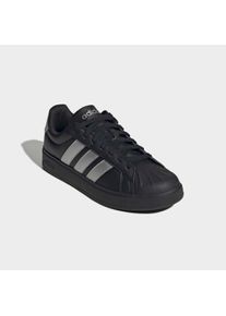 Sneaker adidas Sportswear "STREETTALK", Damen, Gr. 38,5, core schwarz, silber metallic, core schwarz, Synthetik, Schuhe Sneaker, inspiriert vom Design des adidas Superstar