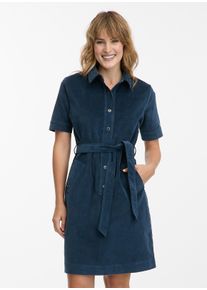 Midikleid Ragwear "ROZYNA CORDY", Damen, Gr. XXL, N-Gr, petrol, Jersey, Obermaterial: 98% Baumwolle, 2% Elasthan, unifarben, regular fit ca. Mitte Knie, Rundhals, Kleider Midikleid, Sommerkleid