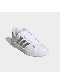 Sneaker adidas Sportswear "GRAND COURT 3.0", Damen, Gr. 40, cloud wei&szlig;, cyber metallic, ftwr wei&szlig;, Synthetik, Textil, Schuhe Sneaker