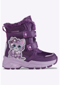 Winterboots Lotto, M&auml;dchen, Gr. 35, lila (lila, lavender), Synthetik, Schuhe Winterboots, Winterschuhe, Winterstiefel, wasserdicht & mit Blinkfunktion