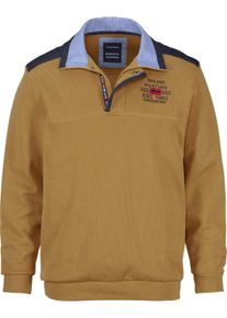 Sweatshirt Babista "Sweatshirt BELLAVUNTO", Herren, Gr. M, gelb (dunkelgelb), Obermaterial: 100% Baumwolle CO., normal, ohne Ausschnitt, Sweatshirts Sweatshirt