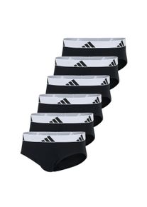 Slip adidas originals "Slip 6er Pack", Herren, Gr. L, bunt (schwarz, wei&szlig;), Obermaterial: 95% Baumwolle CO. 5% Elasthan EL., Unterhosen Slip