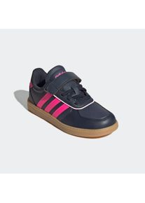 Sneaker adidas Sportswear "BREAKNET SLEEK KIDS", Damen, Gr. 34, aurora ink, lucid pink, gum 3, Synthetik, Schuhe Sneaker, mit Klettverschluss, f&uuml;r Kinder & Jugendliche