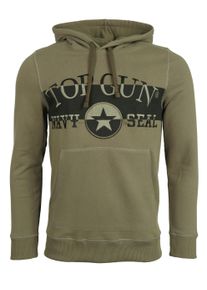 Hoodie Top Gun "Hoodie TG20201123", Herren, Gr. M, gr&uuml;n (olive), Obermaterial: 50% Baumwolle CO. 50% Polyester COOLMAX PES(Coolmax)., Pullover Hoodie