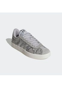 Sneaker adidas Sportswear "VL COURT 3.0", Damen, Gr. 38,5, wei&szlig; (grau two, silber metallic, sanftes wei&szlig;), Leder, Textil, Schuhe Sneaker, Design auf den Spuren des adidas Samba