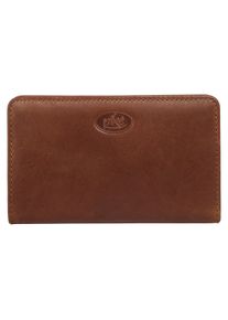 Pike Geldb&ouml;rse PIK&Eacute;, Damen, braun, Leder, leicht gl&auml;nzend, unifarben, Kleinlederwaren Geldb&ouml;rse, echt Leder