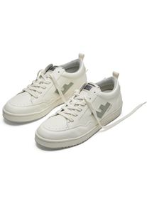 Sneaker FLAMINGOS LIFE "ROLAND V.10", Herren, Gr. 39, wei&szlig; (pearl laurel), Synthetik, Textil, Schuhe Sneaker, veganer Sneaker, Obermaterial aus 70% Maisresten