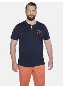 T-Shirt CHARLES COLBY "T-Shirt EARL MAXEN", Herren, Gr. 4XL, blau (dunkelblau), Obermaterial: 100% Baumwolle CO., Shirts T-Shirt