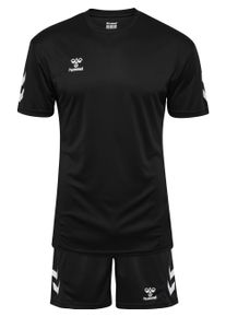 Sportanzug Hummel "HMLLOGO SET", Herren, Gr. XL (54), schwarz, Obermaterial: 100% Polyester, Sportanz&uuml;ge Sportanzug, f&uuml;r Fitnessaktivit&auml;ten, aus atmungsaktivem Polyester