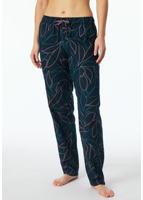Loungehose Schiesser "Mix+Relax", Damen, Gr. 34, N-Gr, bunt (904, multicolor 1), Single Jersey, Obermaterial: 100% Baumwolle, gemustert, bequem lang, Hosen Loungehose, mit floralem Print