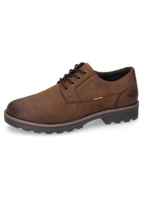 Schn&uuml;rschuh Camel Active, Herren, Gr. 41, braun (dunkelbraun), Nubukleder, unifarben, Schuhe Schn&uuml;rschuh, Trachtenschuh, Freizeitschuh mit gepolsterter Innensohle