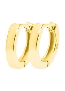 Adelia&acute;s Paar Creolen ADELIA&acute;S "Damen Ohrringe &iquest; Klappcreole aus 925 Silber", gold, Ohrringe, Damen, Silber 925 (Sterlingsilber), Paar Creolen