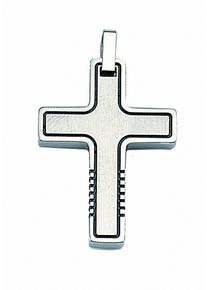 Adelia&acute;s Kettenanh&auml;nger ADELIA&acute;S "Edelstahl Kreuz Anh&auml;nger", silber, Schmuckanh&auml;nger, Herren, Edelstahl, Kettenanh&auml;nger