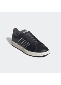 Sneaker adidas Sportswear "GRAND COURT 2.0", Herren, Gr. 46, schwarz-wei&szlig; (core schwarz, core schwarz, sanftes wei&szlig;), Leder, Synthetik, Schuhe Sneaker, Design auf den Spuren des adidas Superstar