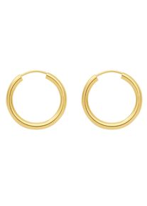 Adelia&acute;s Paar Creolen ADELIA&acute;S "925 Silber Ohrringe Creolen &Oslash; 38 mm", gold (vergoldet), Ohrringe, Damen, Silber 925 (Sterlingsilber), Paar Creolen