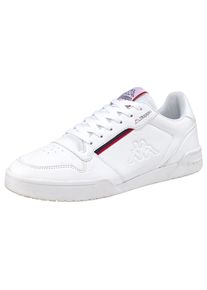 Sneaker Kappa, Herren, Gr. 41, wei&szlig; (wei&szlig;, rot), Synthetik, Textil, kontrastfarbene Details, Schuhe Sneaker