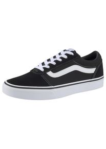 Sneaker Vans "Ward", Damen, Gr. 36, schwarz-wei&szlig; (schwarz, wei&szlig;), Leder, Textil, Schuhe Sneaker