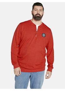 Sweatshirt CHARLES COLBY "Sweatshirt EARL REUBEN", Herren, Gr. L, orange (orange melange), Obermaterial: 60% Baumwolle CO. 40% Polyester COOLMAX PES(Coolmax)., Sweatshirts Sweatshirt