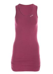 Longtop WINSHAPE "WTR15", Damen, Gr. XL, lila (berry love), 90% Baumwolle, 10% Elasthan, Rundhals, Tops Longtop, mit seitlicher Raffung