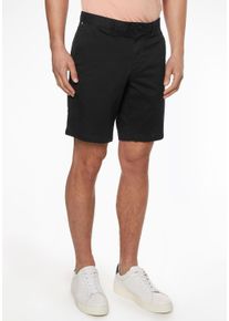 Chinoshorts Tommy Hilfiger "BROOKLYN SHORT 1985", Herren, Gr. 30, N-Gr, schwarz, Stoff, Obermaterial: 97% Baumwolle, 3% Elasthan, unifarben, Basic, normal kniefrei, Hosen Chinoshorts, in klassischem Design