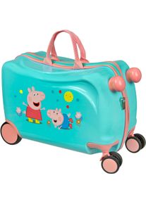 Kinderkoffer Undercover "Ride-on Trolley, Peppa Pig", M&auml;dchen, Gr. B/H/T: 47,5cm x 32cm x 23cm 20 l, bunt (peppa pig), Polycarbonat, bedruckt, Koffer Kinderkoffer, zum sitzen und ziehen