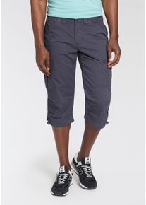 MAN'S WORLD Cargobermudas MAN'S WORLD, Herren, Gr. 60, N-Gr, blau (dunkelblau), Obermaterial: 100% Baumwolle, unifarben, regular fit knieumspielend, Hosen Cargobermudas, in 3/4-L&auml;nge, Topseller